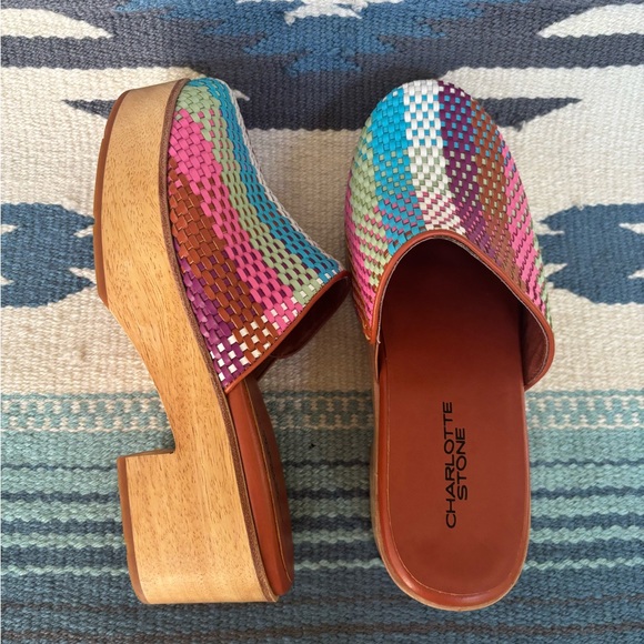 Charlotte Stone Shoes - Charlotte Stone Martino Clogs in Carnival Check